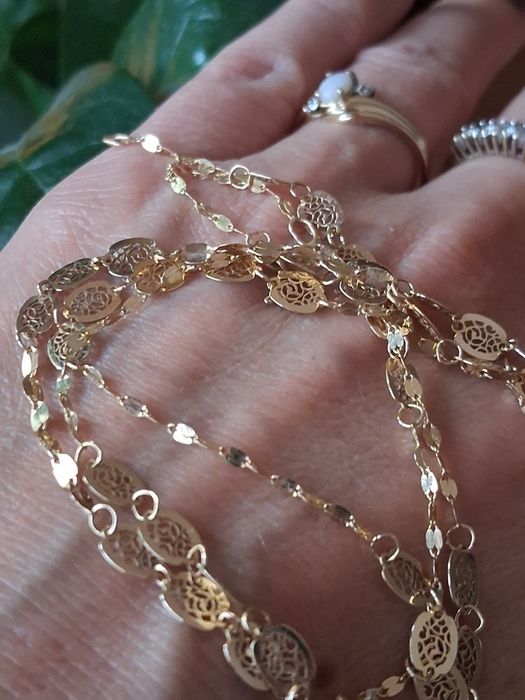 Komplet biżuterii złotej 14k/pr.585