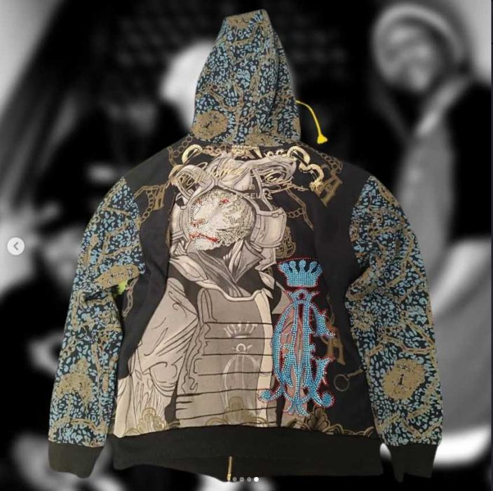 christian audigier zip hoodie sk8 y2k