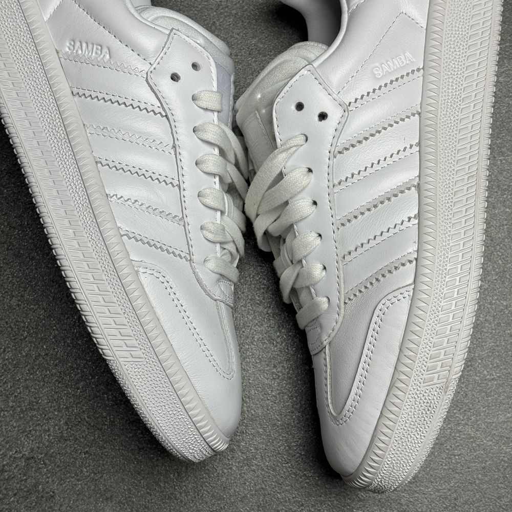 Білі шкіряні кросівки Adidas Samba JI3194 ОРИГІНАЛ 100% 40 р