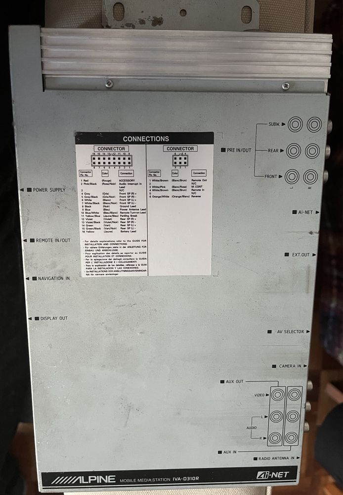 Alpine mobile media station IVA-D310R