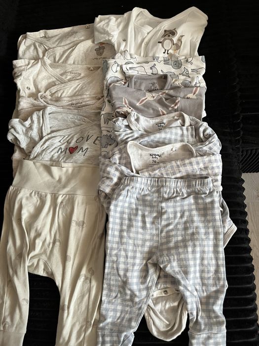 Ubranka chłopiec body kopertowe 68/74