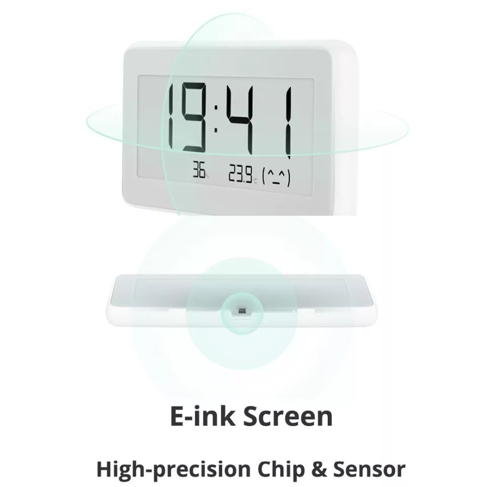 Термометр Метеостанция термометр часы Xiaomi Mijia BT4.0 E-ink
