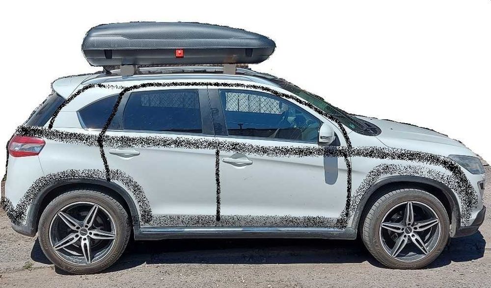 Włoski Box bagażnik dachowy CARBON 400 + gratis Paski czarno grafitowy