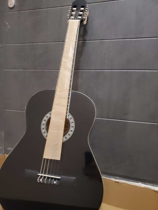 Класична гітара 4/4 чорна классическая гитара анкерный гриф черная