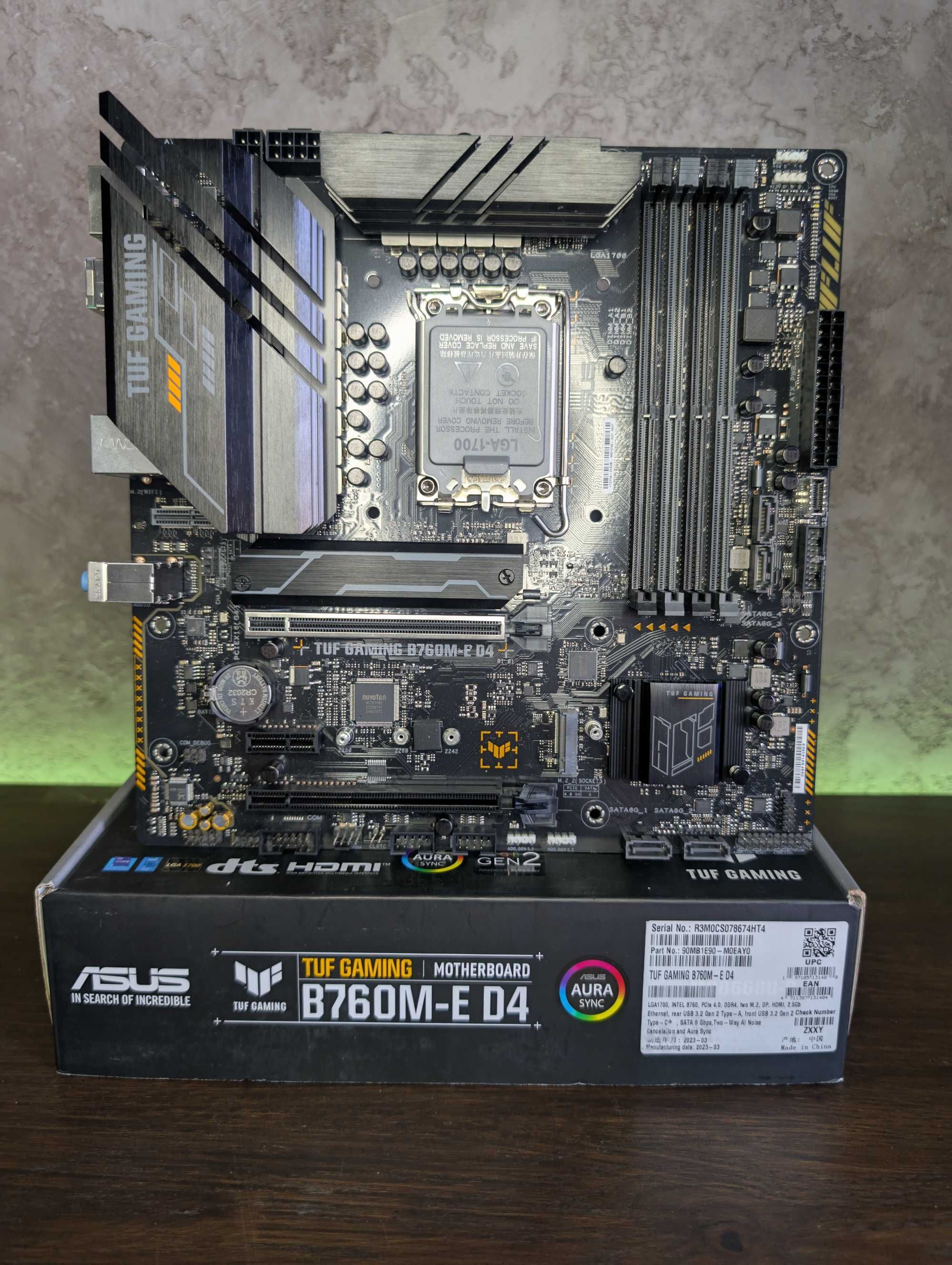 Asus Tuf Gaming B760M-E D4 (LGA1700) 12-13-14 Покоління Intel