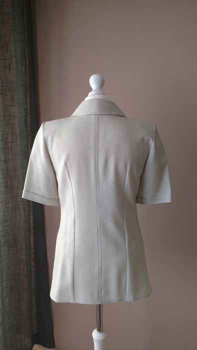 Letni żakiet, kolor jaśminowy/zielonkawy beż, rozmiar 36