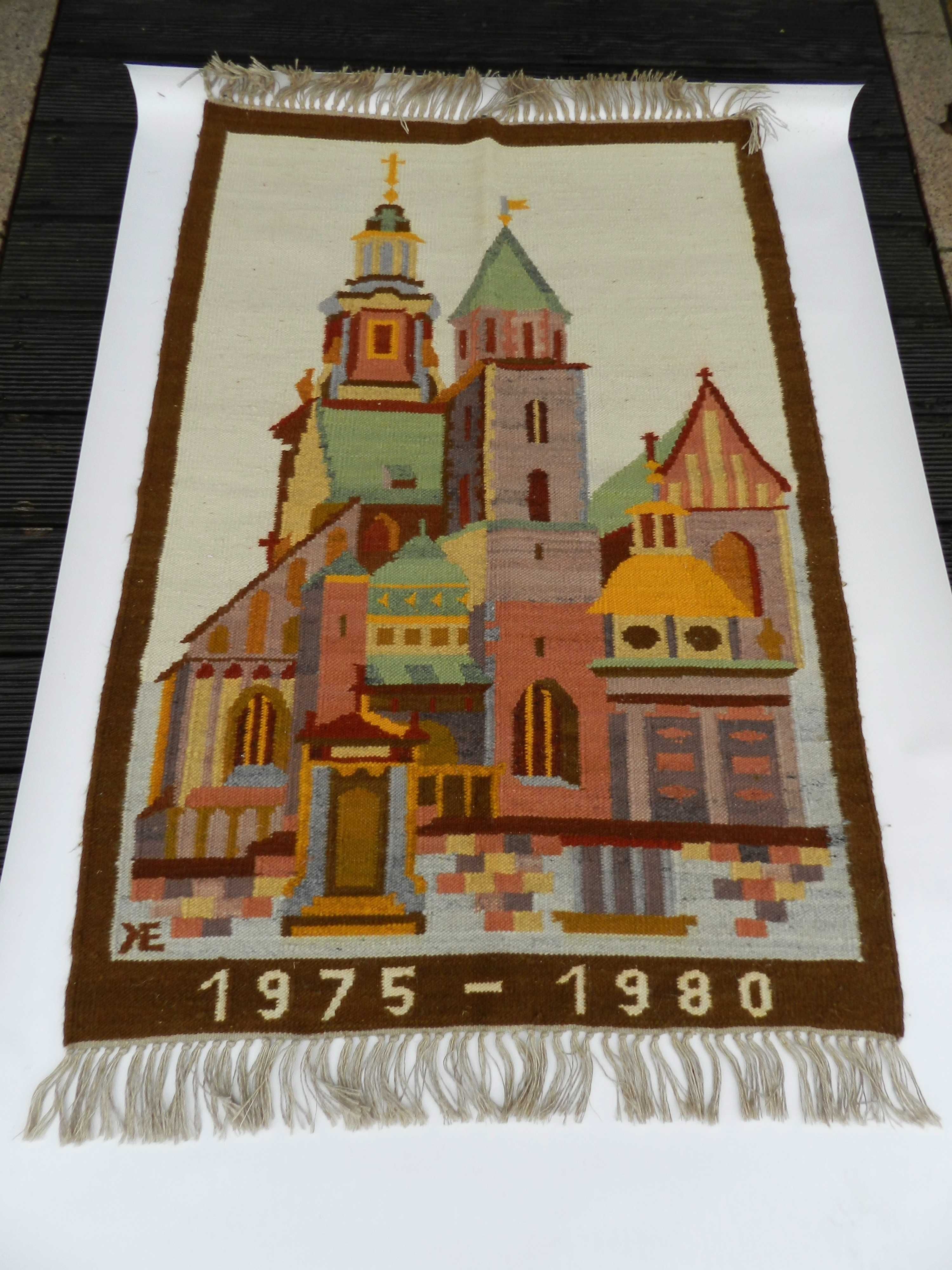 kilim katedra wawelska Cepelia lata 70 design PRL sygnowany