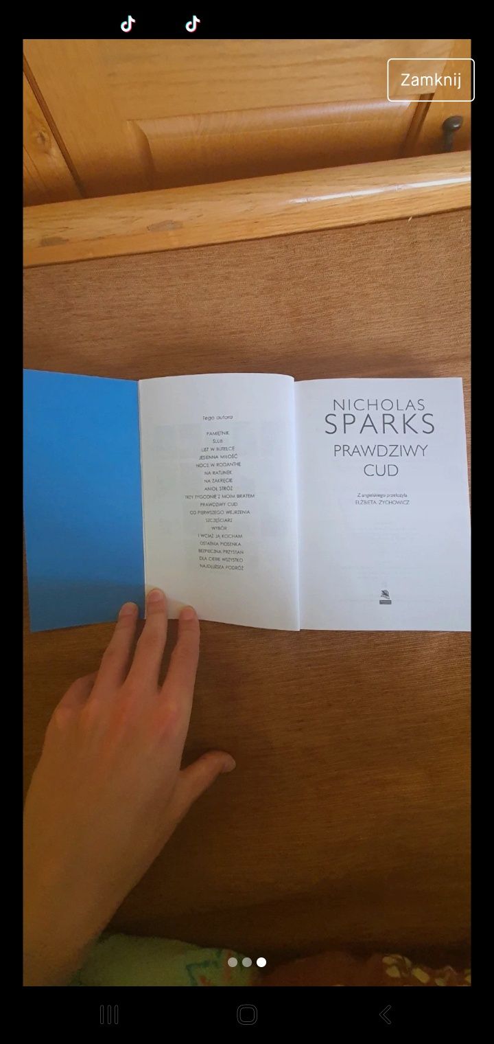 Książka Nicolasa Sparksa