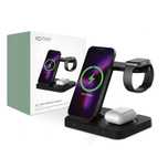 ładowarka indukcyjna a11 3w1 wireless charger black
