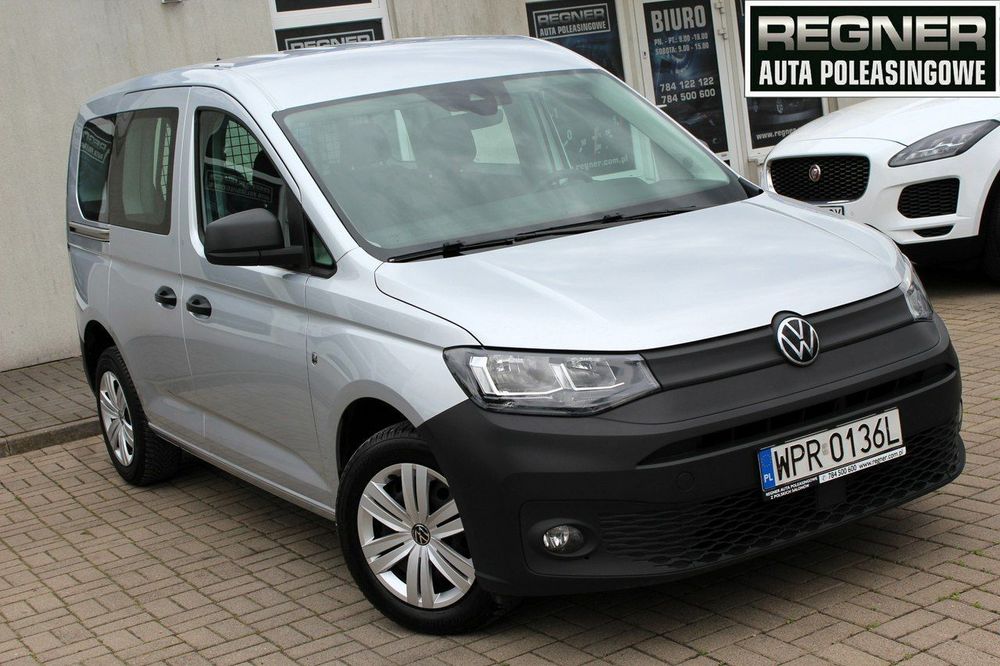 Volkswagen Caddy SalonPL FV23% 2.0TDI 102KM Lane Assist Tempomat 1WŁ Gwarancja