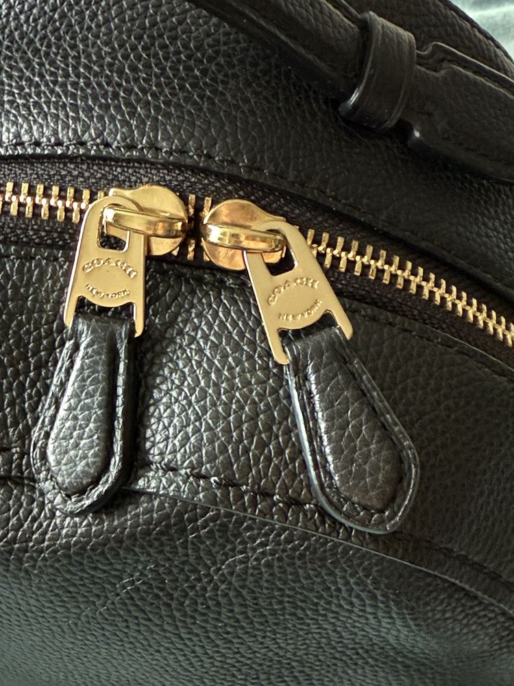 Чорний шкіряний Портфель, рюкзак coach