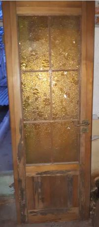 Drzwi drewniane lite, 70, 80 do renowacji. Wytrzymałe. Stylowe retro