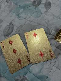Baralho de cartas em “ ouro” apensas 5€