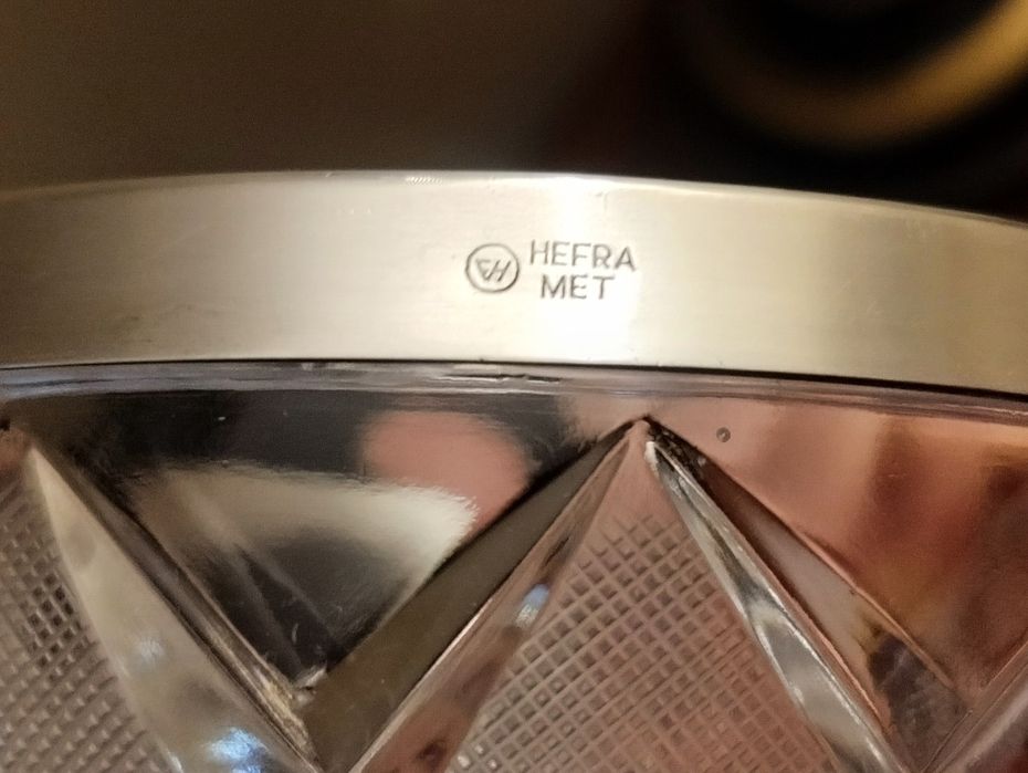 Hefra misa popielnica kryształowa lata 60-te
