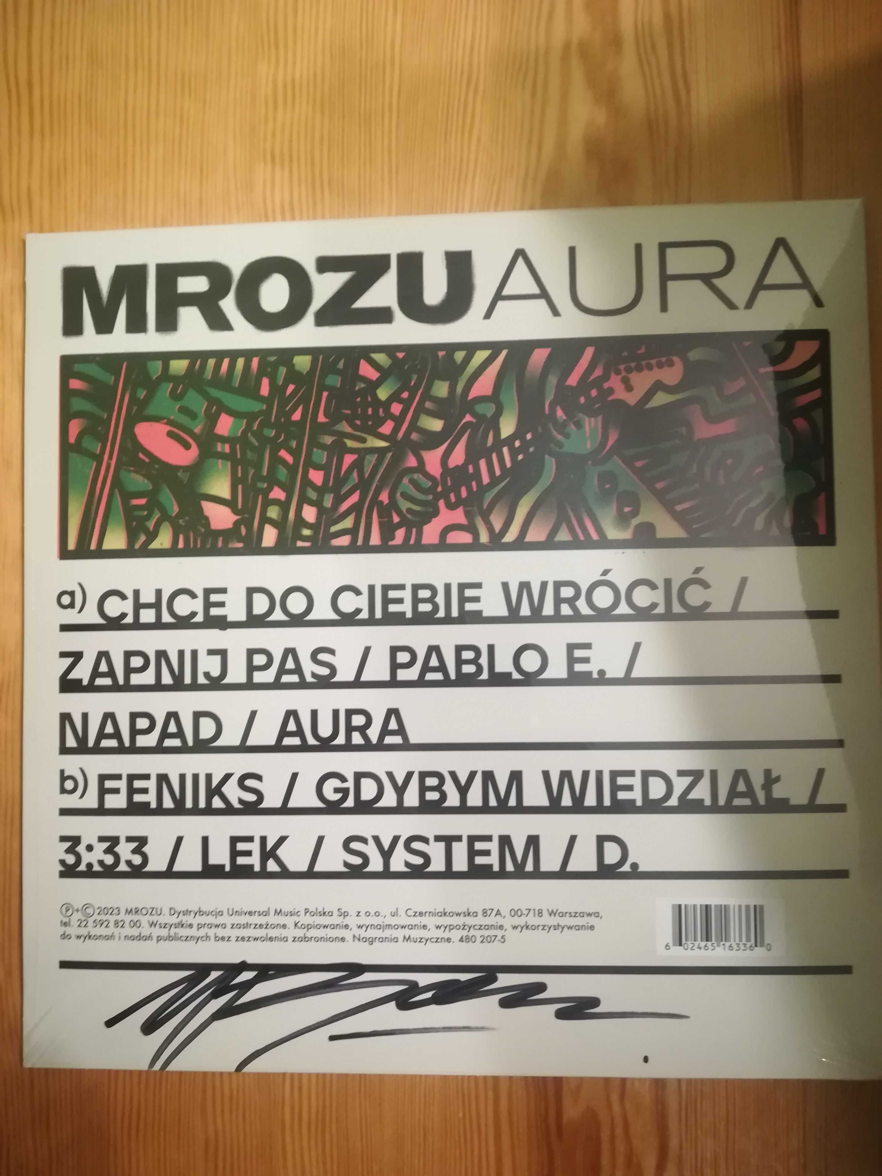 MROZU AURA winyl Z AUTOGRAFEM limit 300 szt. zielony LP