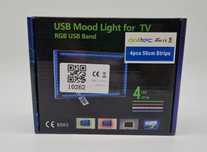 Podświetlenie TV Taśma LED RGB 4x 50 cm USB pilot
