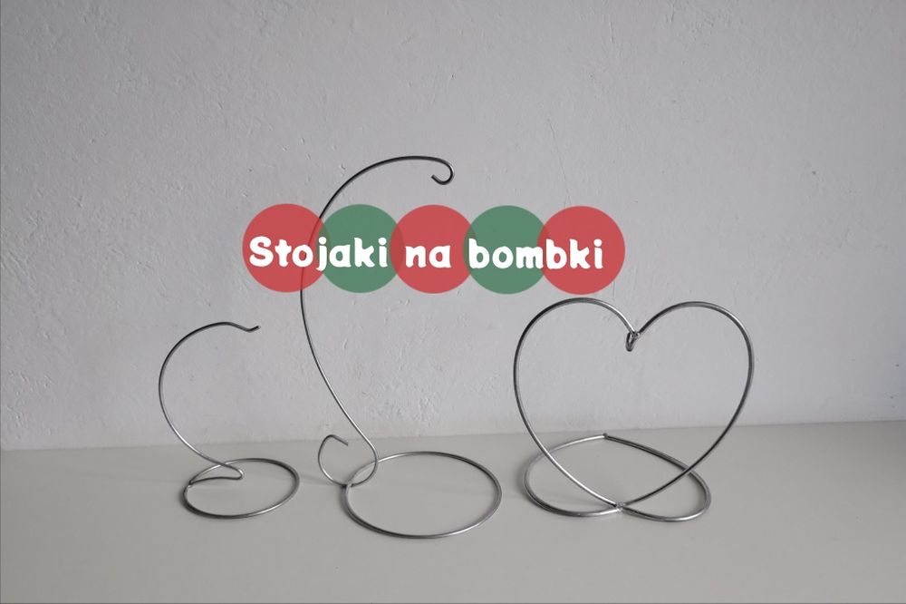 Nowe stojaki metalowe na ozdoby świąteczne bombki dekoracje różne