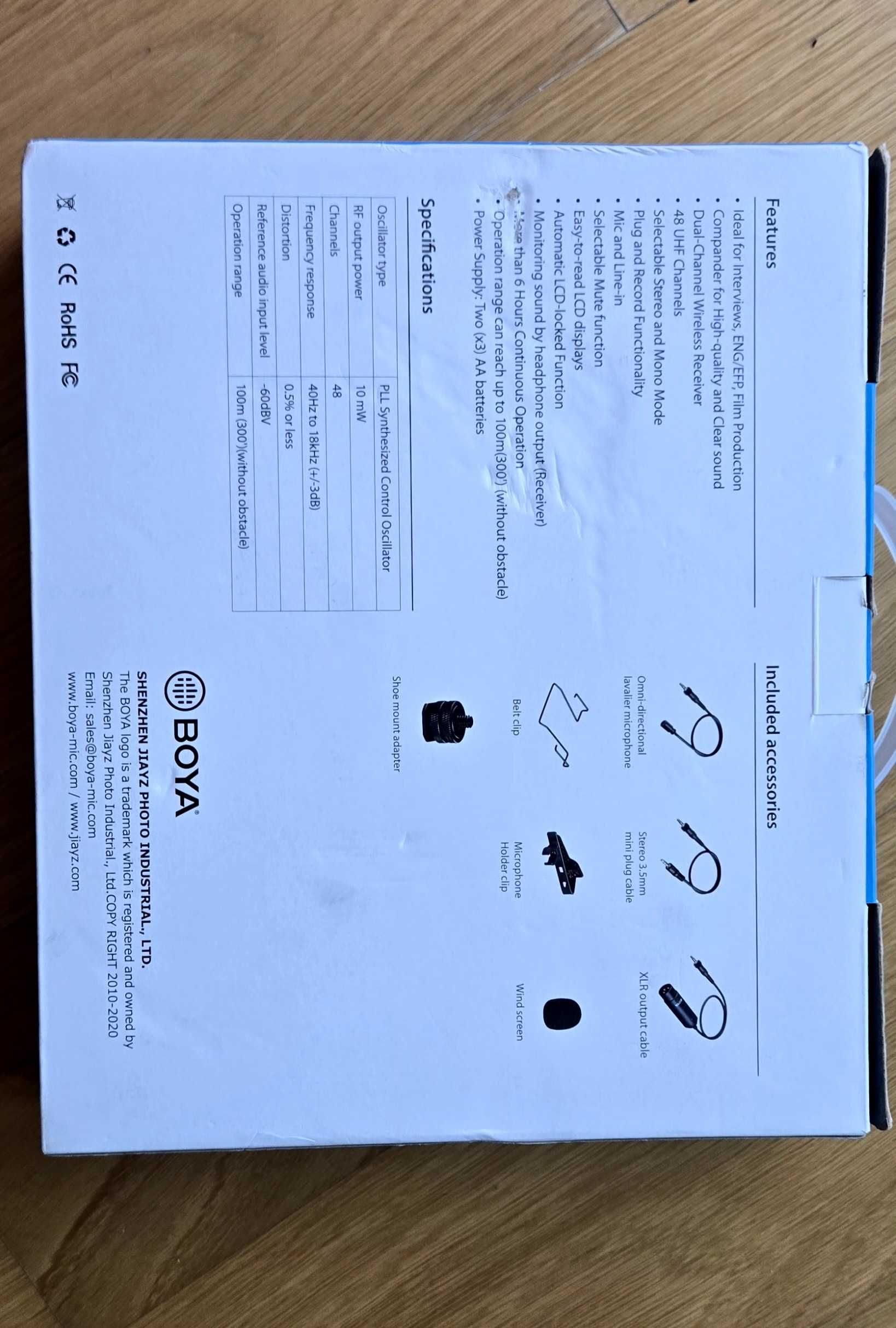 Microfone de Lapela BOYA BY-WM8 PRO-K2