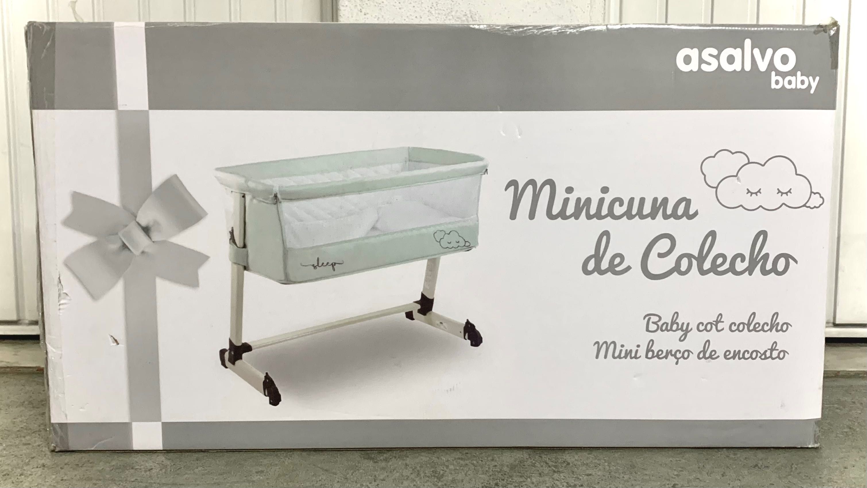 Berço Asalvo Co-Sleeping Nuvens Cinza (Next2me)