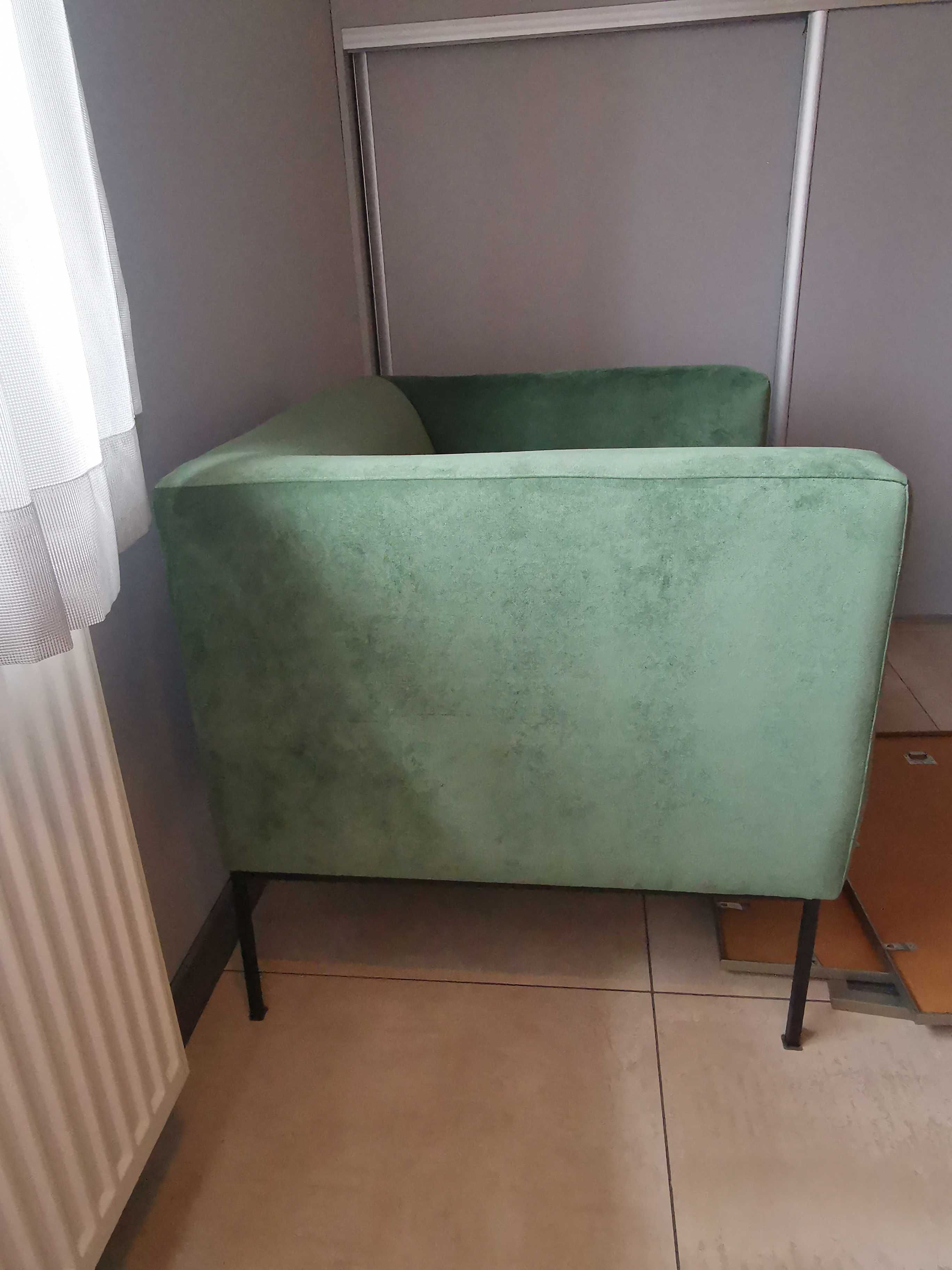 Fotel zielony firny 9 Designer