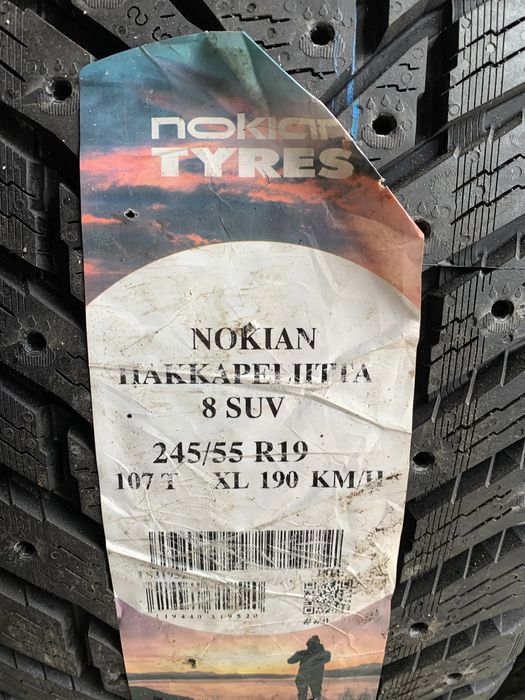 (2шт) нові 245/55R19 Nokian Hakkapeliitta 8 SUV  107T XL зимові