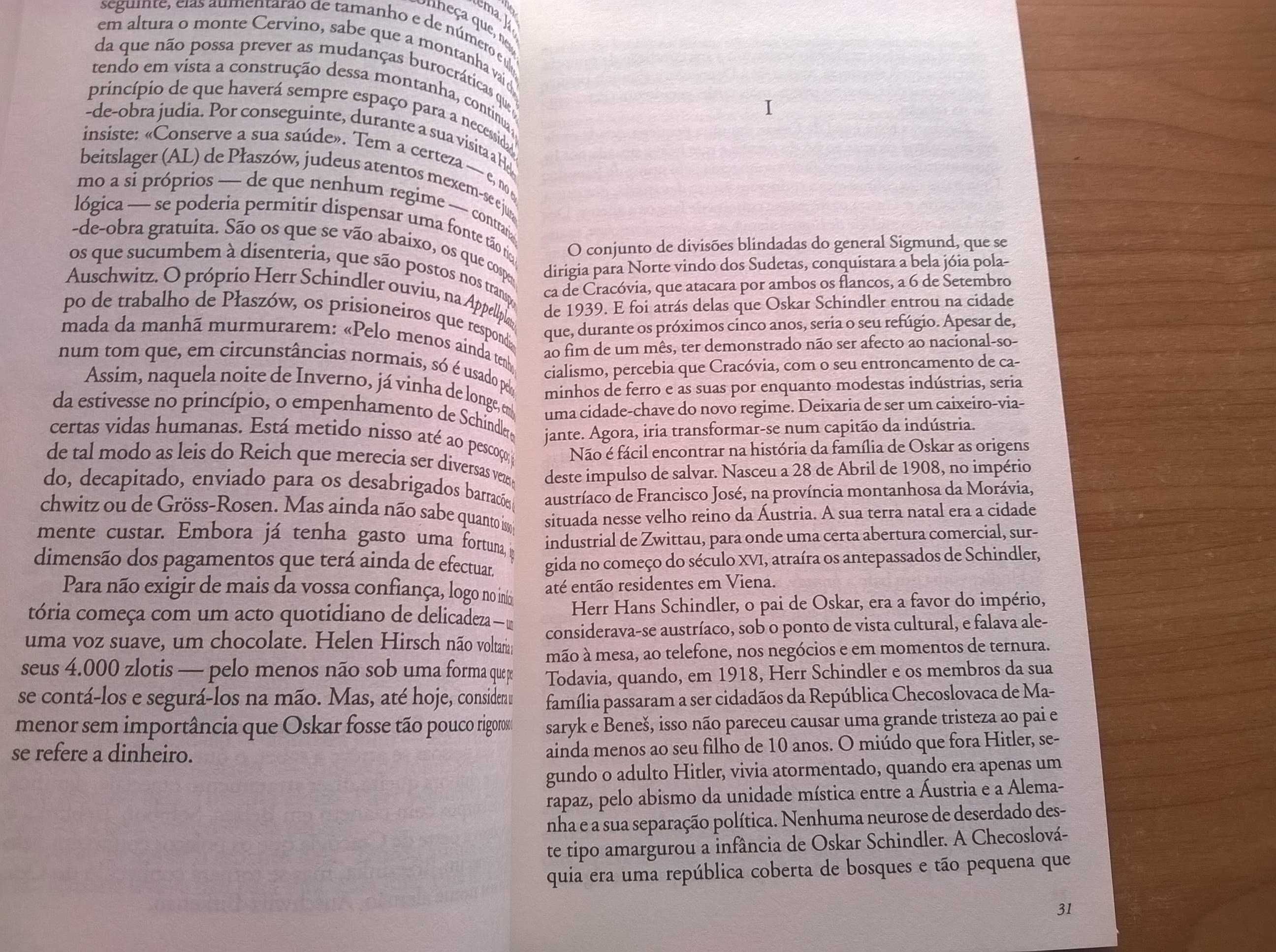 A Lista de Schindler - Thomas Keneally