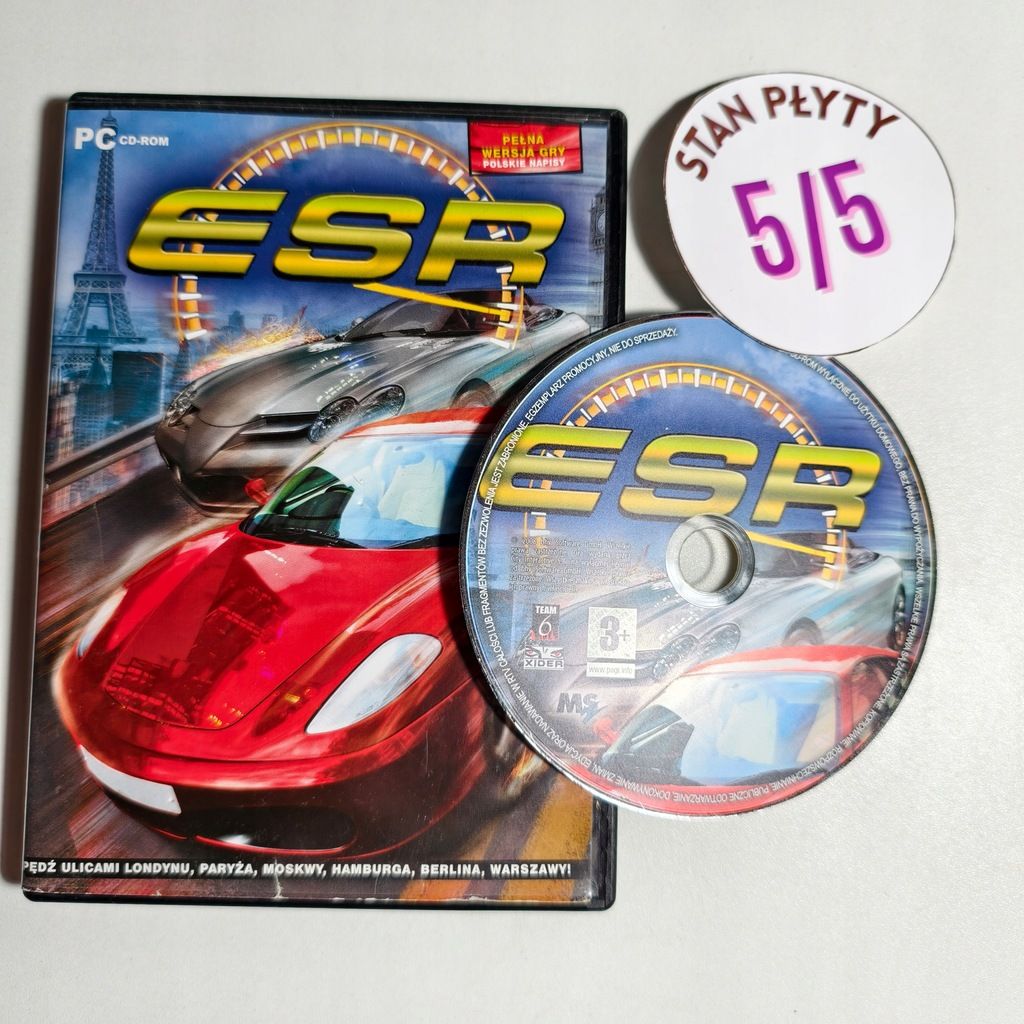 gra pc - esr wyścigi - super stan
