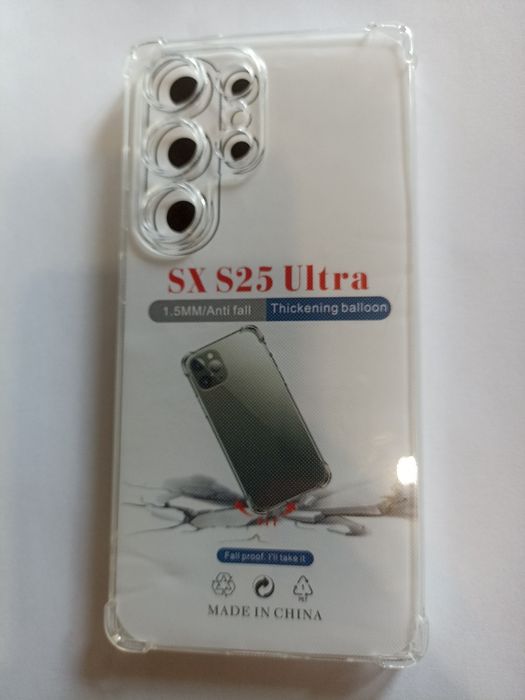Силиконовый прозрачный чехол на Samsung s25 Ultra