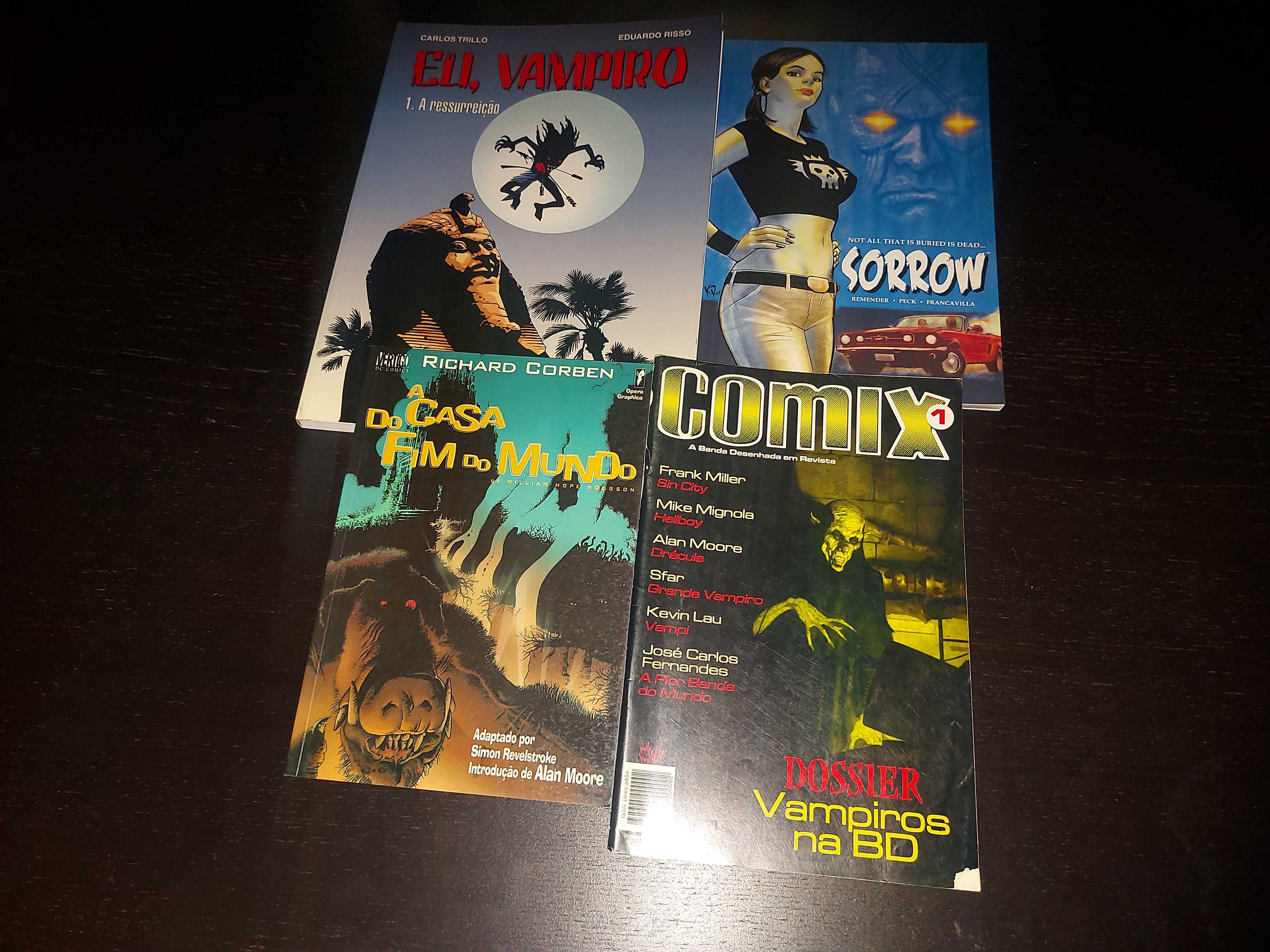 BD de terror - pack 4 álbuns e revistas