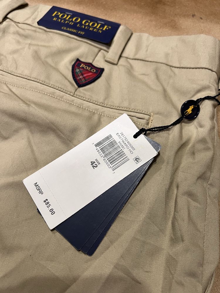 Шорти оригінал Polo Ralph Lauren нові casual класичні чоловічі 42 беж