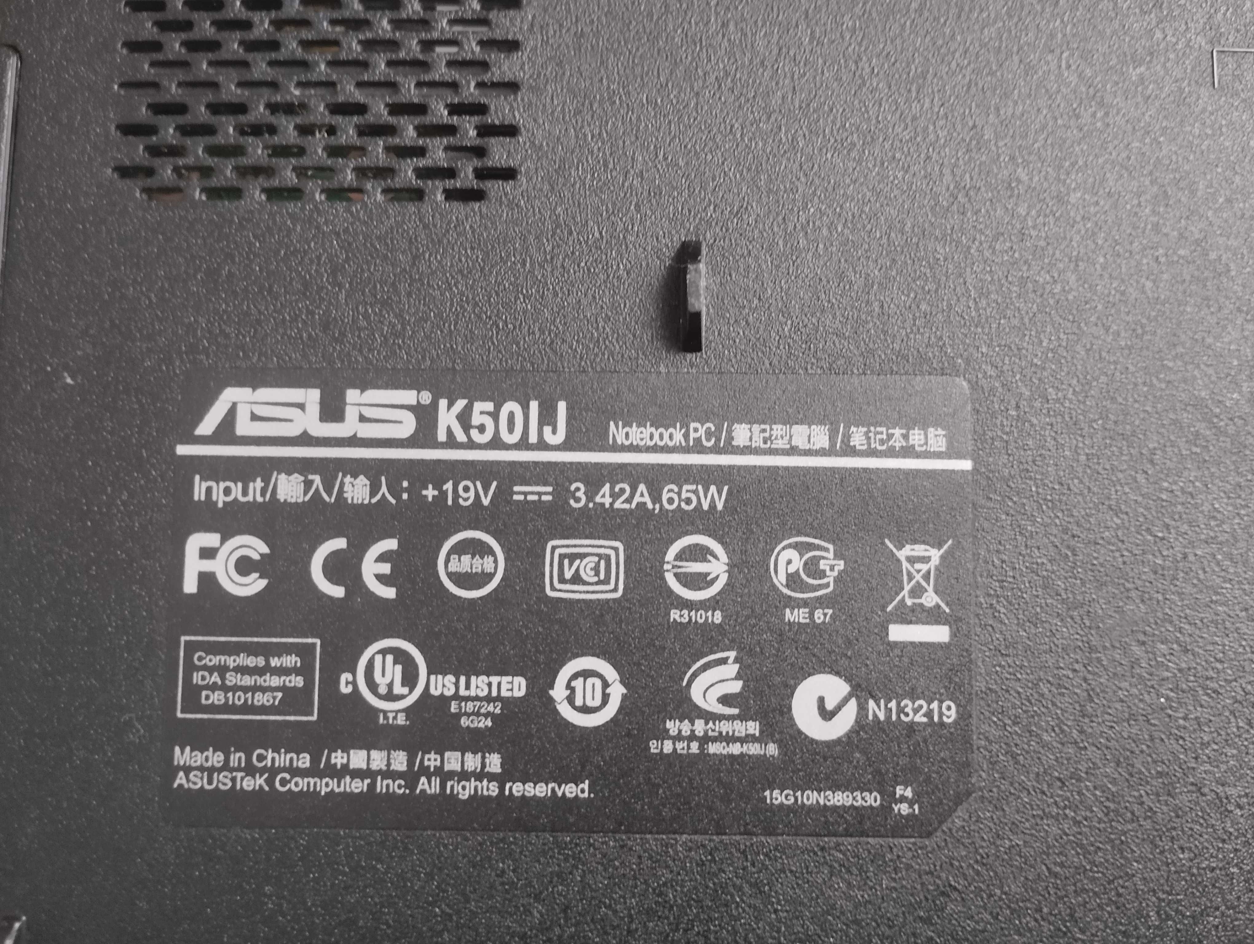 Ноутбук Asus K50IJ