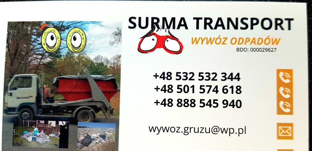 Wywóz gruzu ,śmieci ,wynajem kontenerów Poznań okolice 502. 353. 388