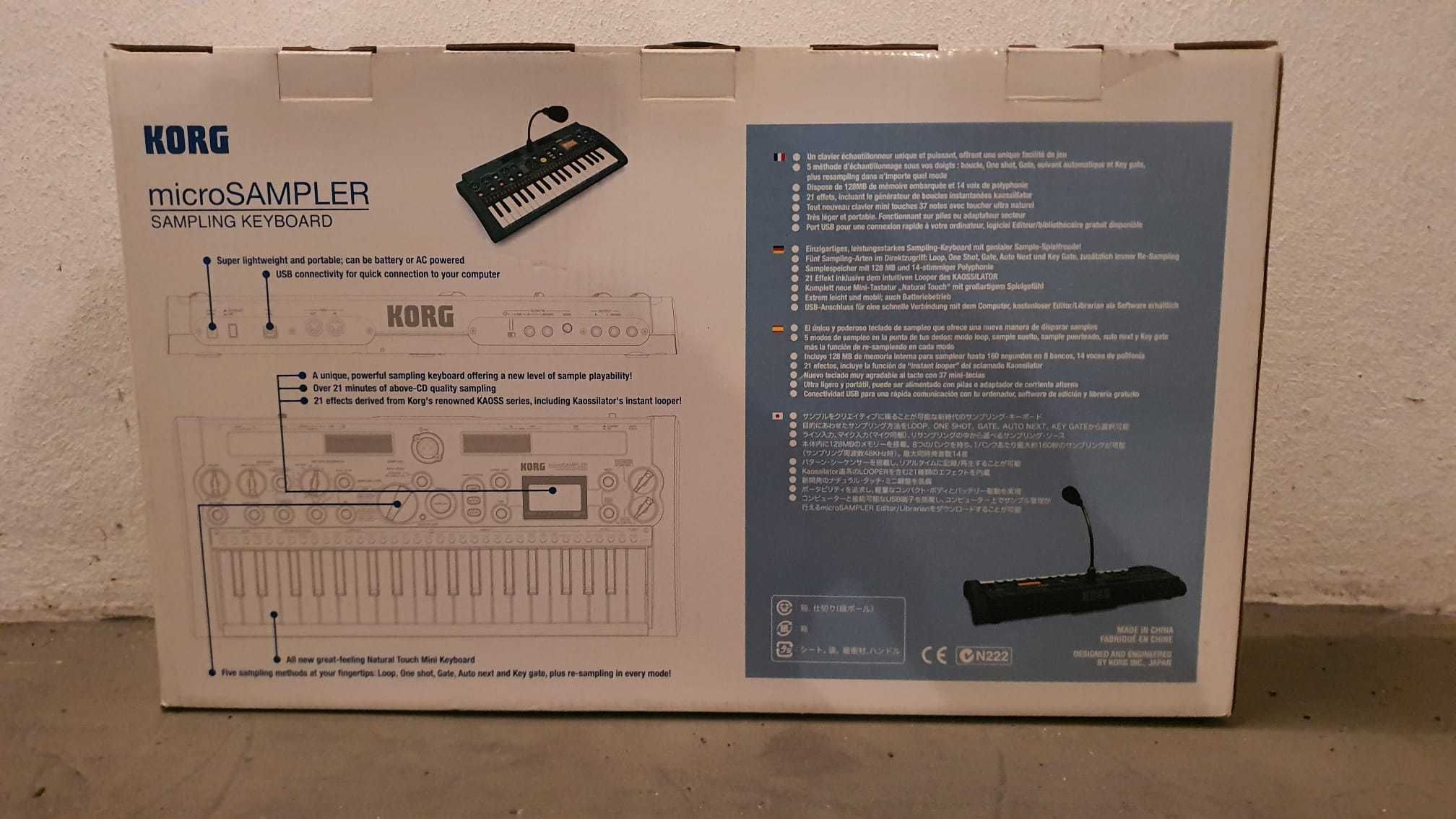 Korg MicroSampler - RARIDADE - estado impecável