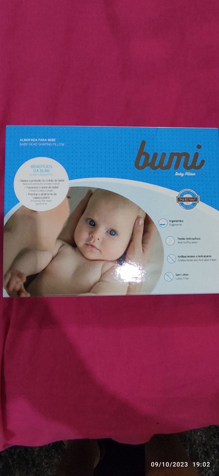 Almofada( Bumi) para bebés com plagiocefalia