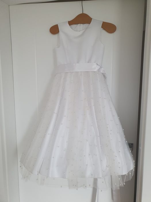 Sukienka komunijna Krespol 140 cm + dodatki