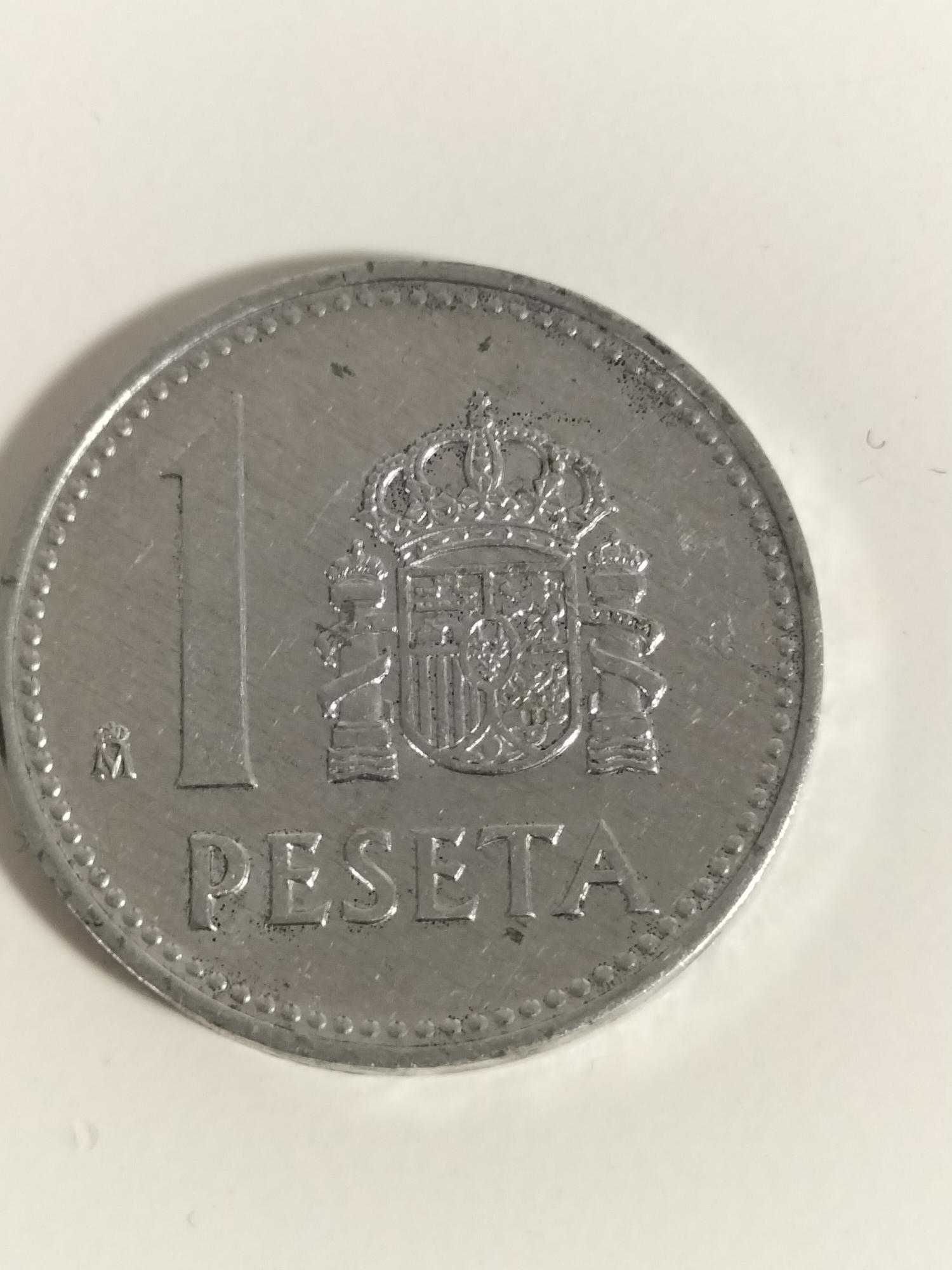 2 moedas de 1 Peseta-1987/88