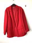 Samoon czerwona marynarka plus size oversize