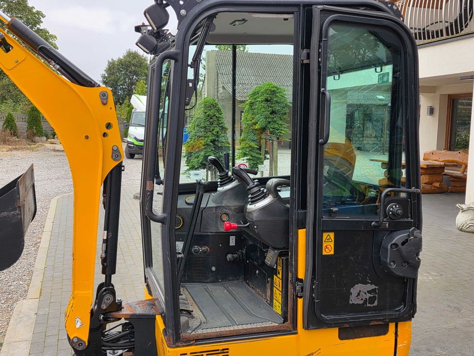 mini koparka JCB 16 C-1 okazja 2018 r sprowadzone serwis 1 wł. 2 łyżki