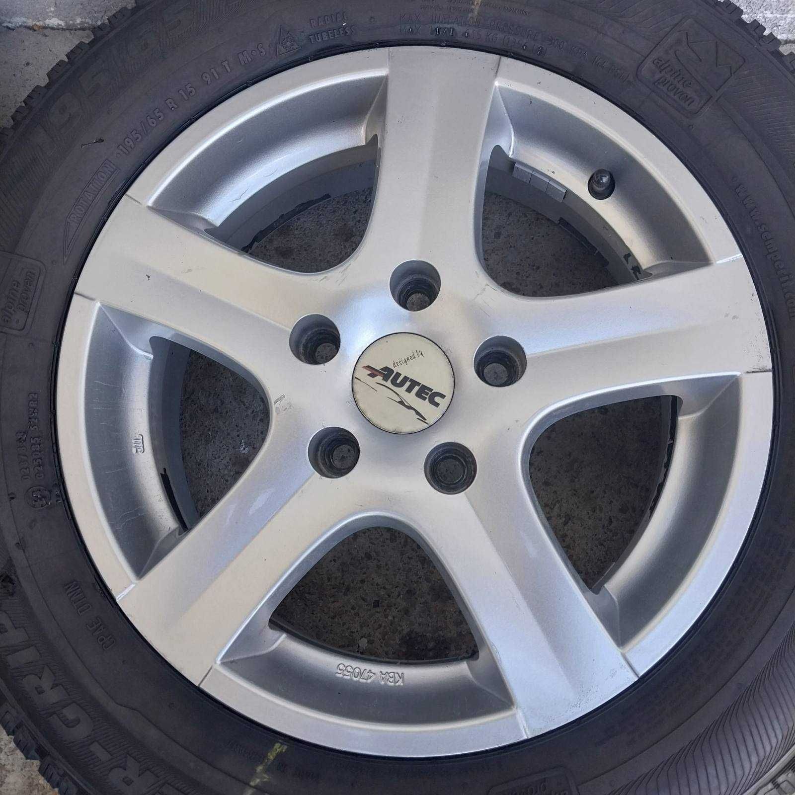 легкосплавні диски R15 5x114 Kia Hyundai Mazda з шинами 195/65 R15