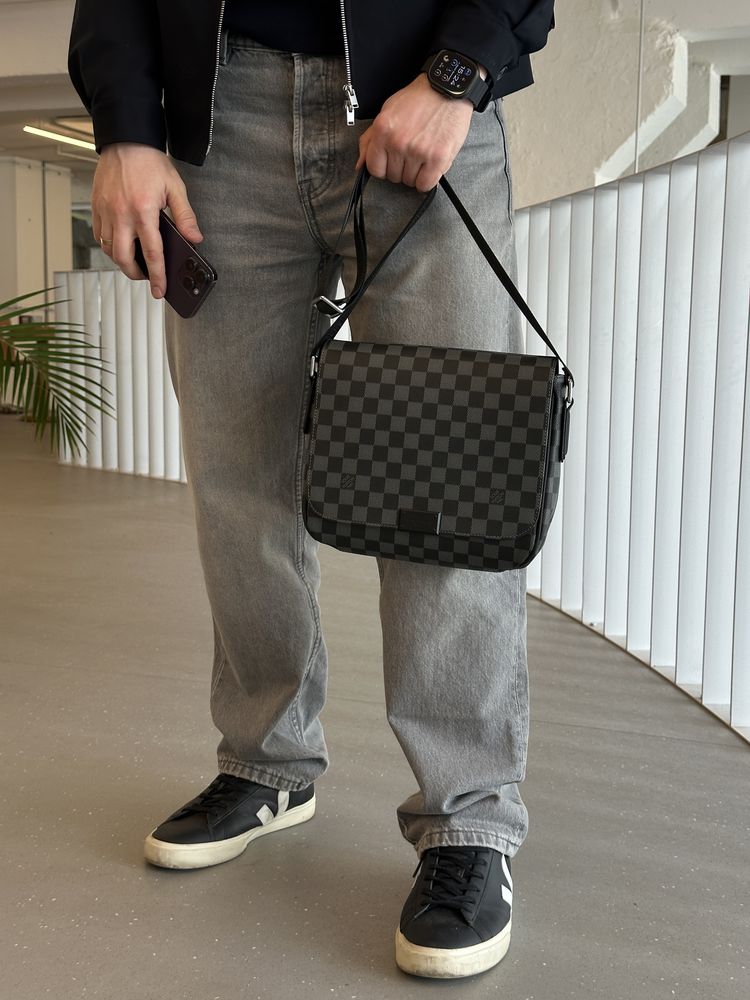 Мужская сумка Louis Vuitton чоловіча сумка барсетка месенджер клатч