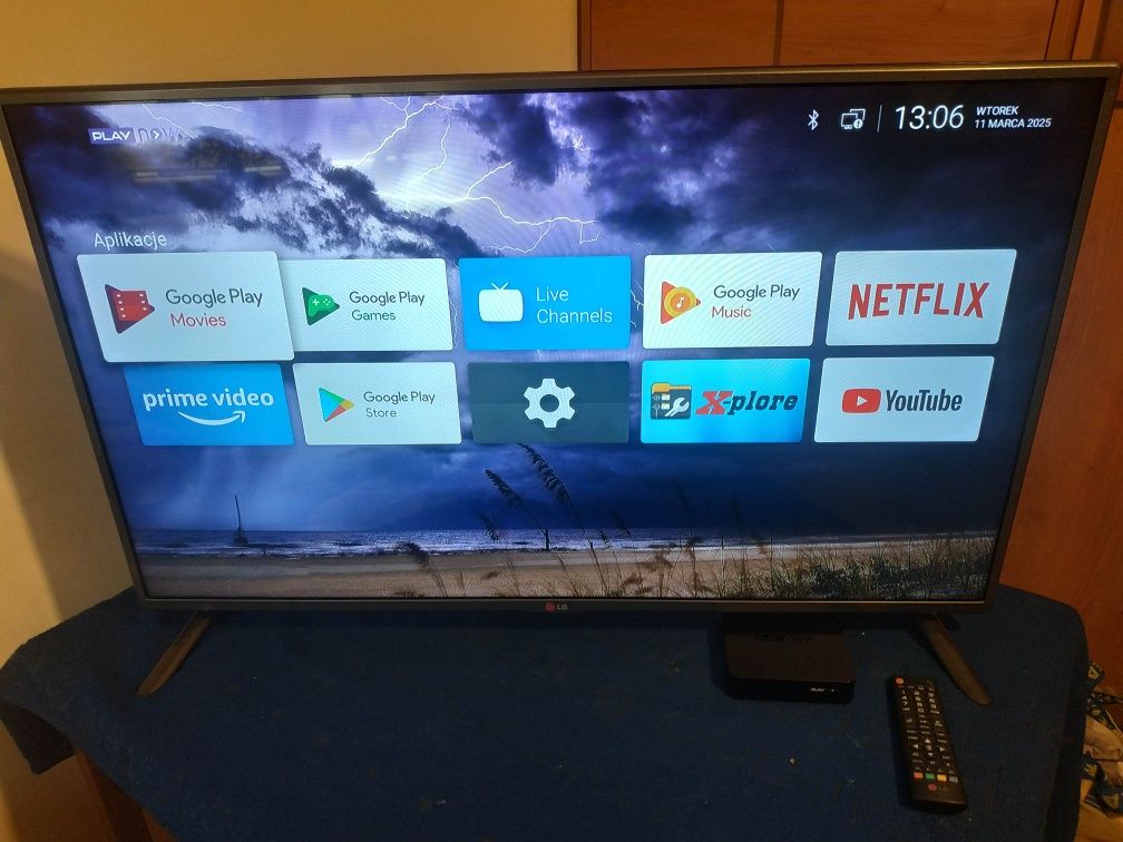 TV 32" LG + Smart TV dekoder box WIFI Android Netflix YouTube