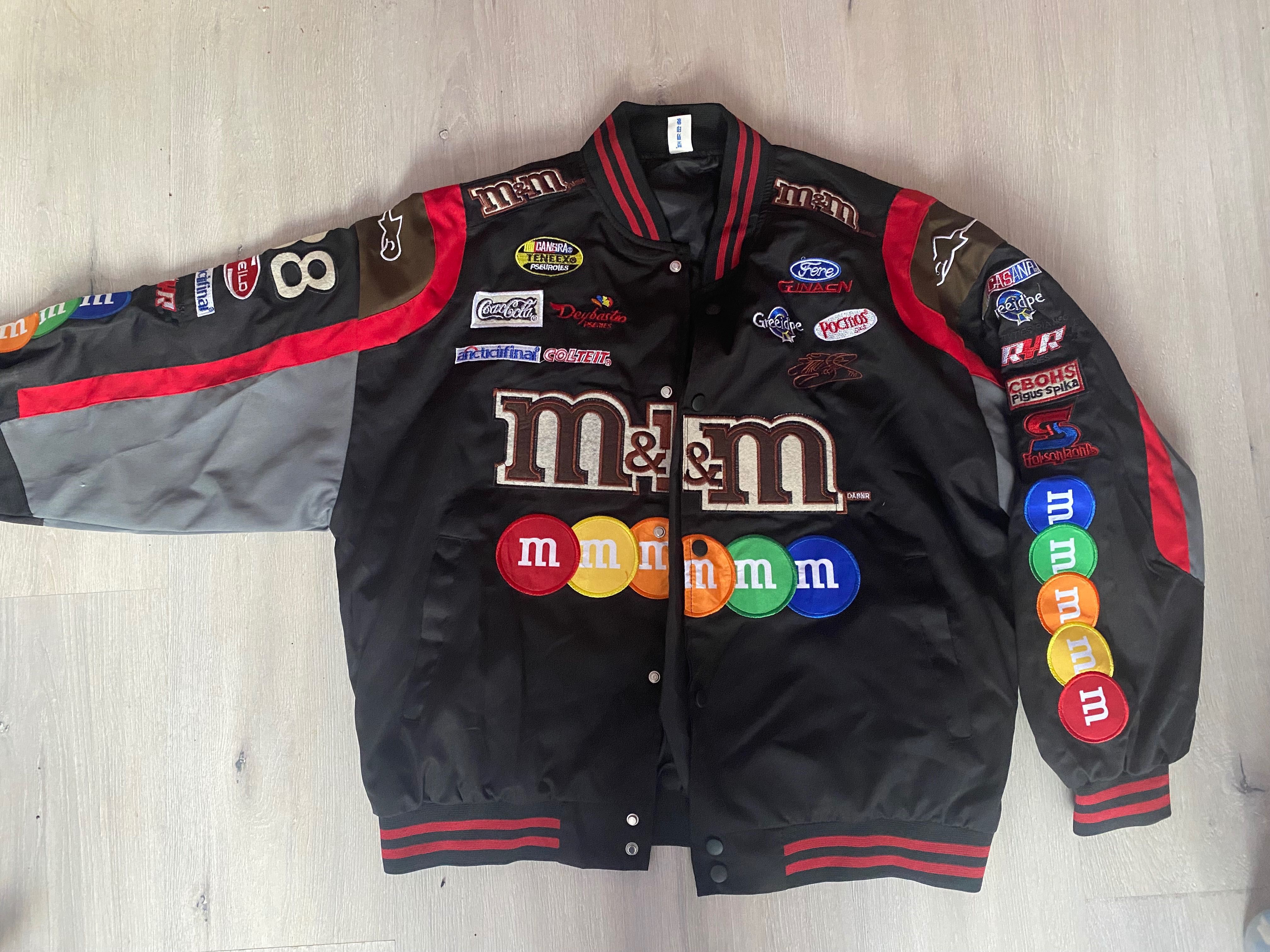 Kurtka racingowa m&m's jacket bomberka męska L naszywki