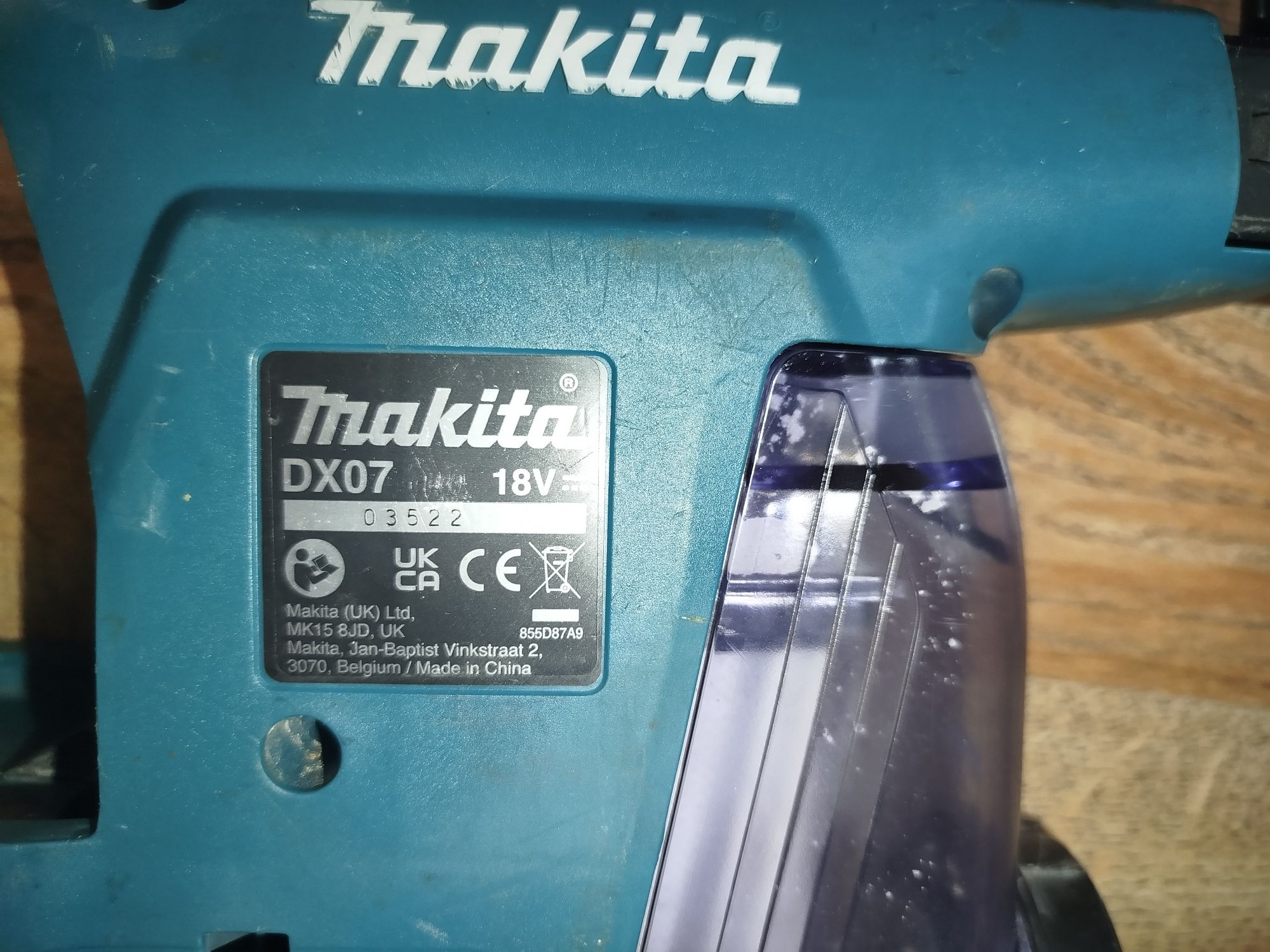 Odkurzacz, pochłaniacz pyłu Makita DX07 LXT 18V