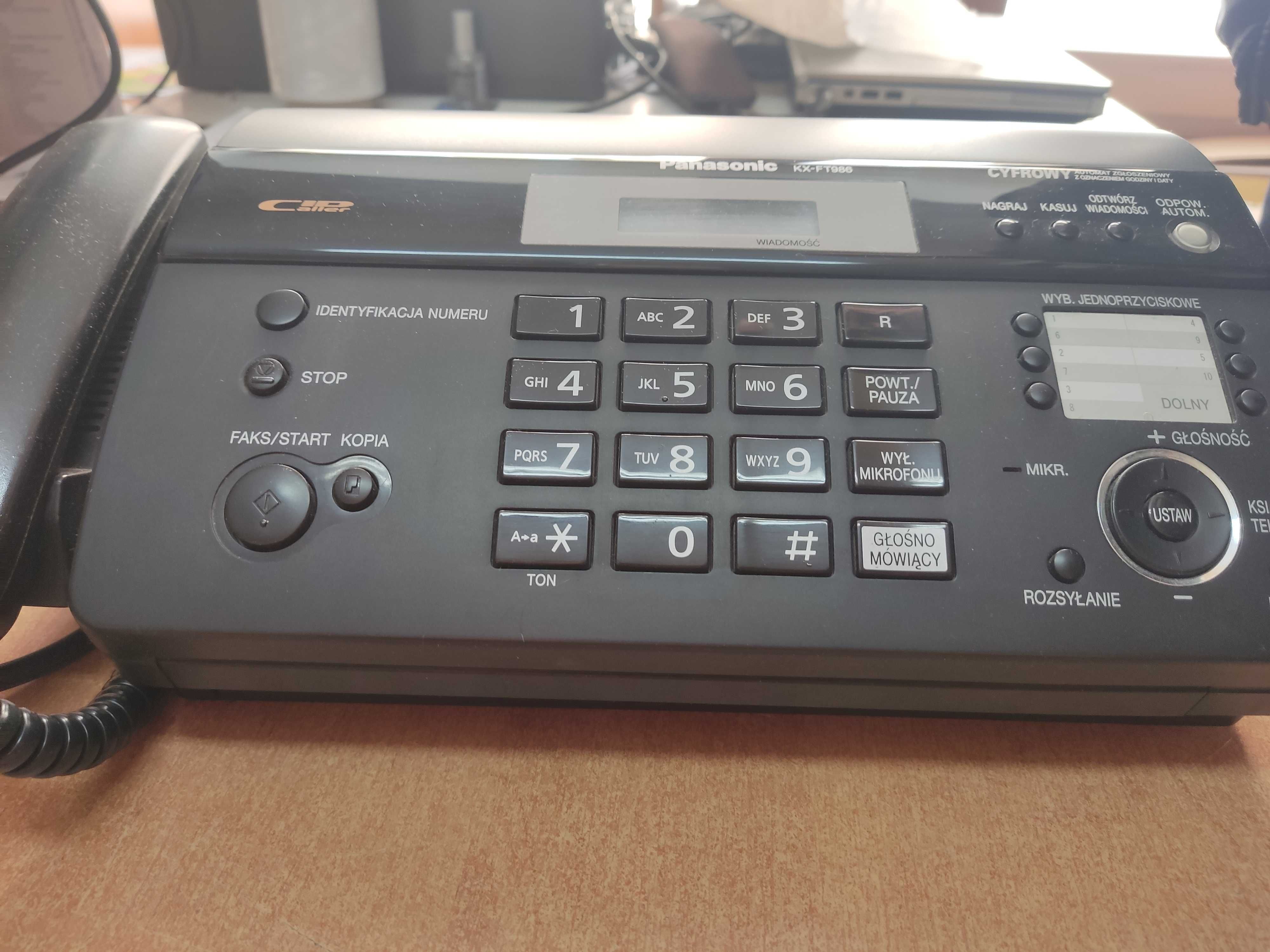 Telefaks/Faks Panasonic KX-FT986PD używany sprawny