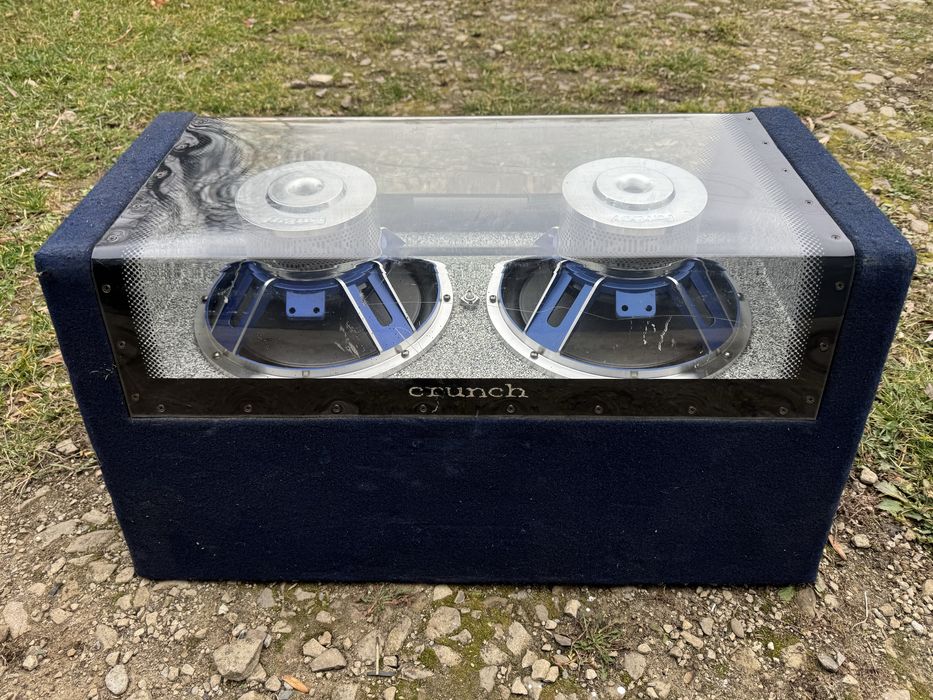 Crunch 2x1000 watts  Сабвуфер саббуфер сабуфер