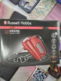 Nowy Piękny czerwony mikser ręczny Russell Hobbs 24670- 56 350 W