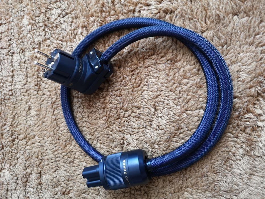 Kabel zasilający audio Melodika 3x2.5 mm dł 1.0m Wtyki Audiocrast