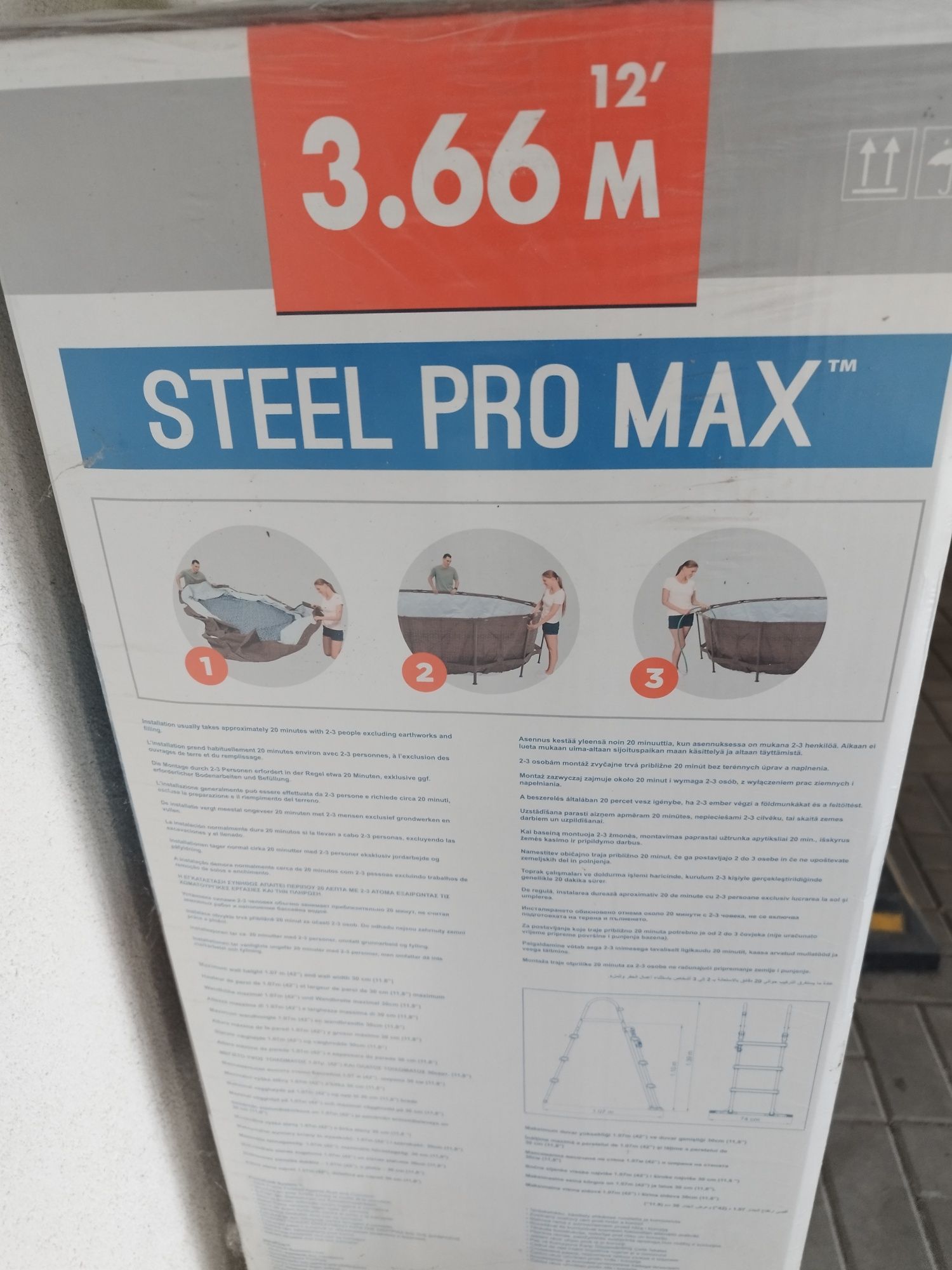 Basen stelażowy Bestway Pro Max 1.00m głębokości