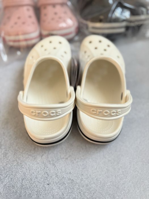 Кроксы Crocs Bayaband Clog White Білі Крокси Тапки Сабо