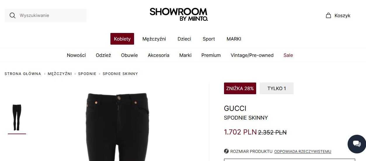 Gucci jeansy 100% oryginalne wysoki stan sklep 1700 zł-38/40